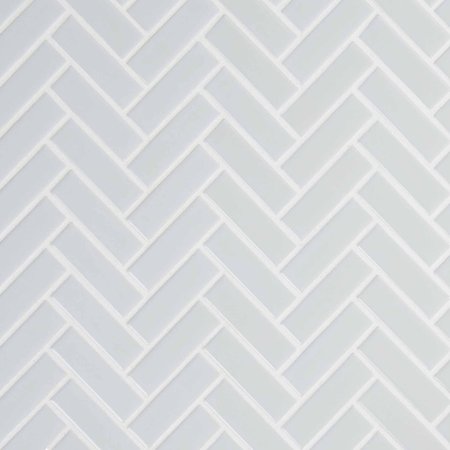 Msi Retro Herringbone Gray 12.2 In. X 10.83 In. X 6 Mm Porcelain Mesh-Mounted Mosaic Tile, 15PK ZOR-MD-0215